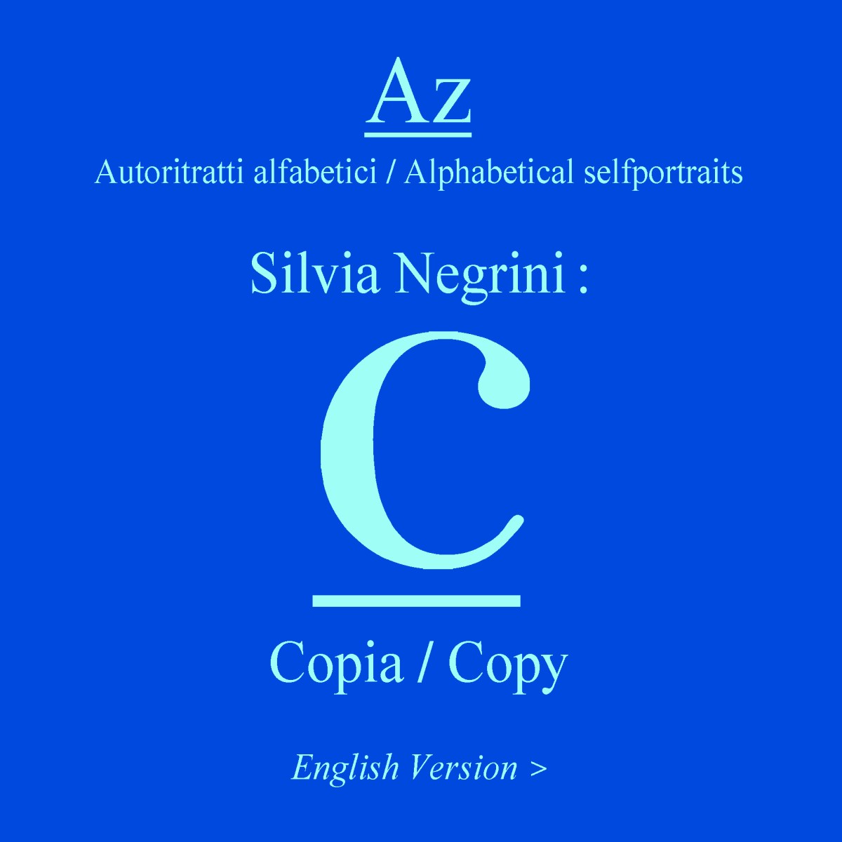Az Autoritratti Alfabetici (▼scroll down for&nbsp;English)