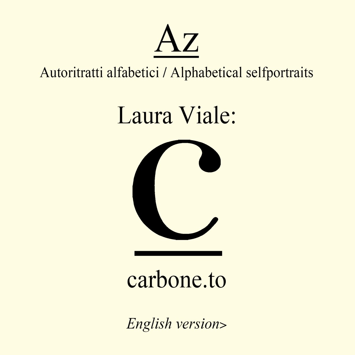 Az autoritratti Alfabetici